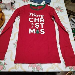 New Childrens Place Merry Christmas Pajama Set Size Girl's 16
